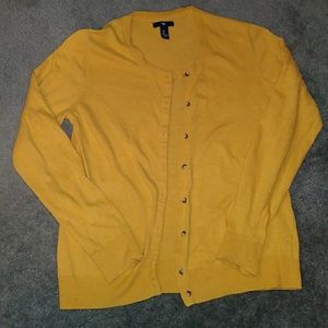 Gap mustard cardigan (L)